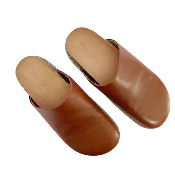 Madewell The Layne Clog Mule in Brown Leather Size 8 - Picture 8 of 13